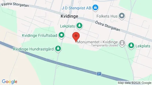 Lägenheter till salu i Åstorp - kort over placeringen