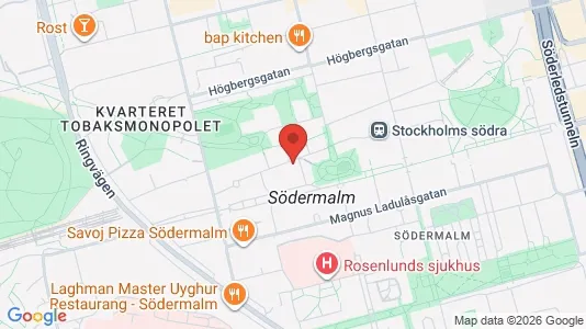 Lägenheter till salu i Södermalm - kort over placeringen