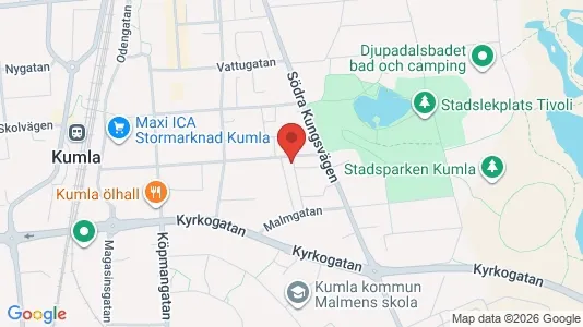 Lägenheter till salu i Kumla - kort over placeringen