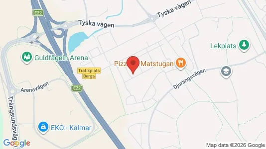 Lägenheter till salu i Kalmar - kort over placeringen