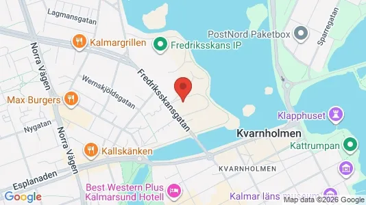 Lägenheter till salu i Kalmar - kort over placeringen
