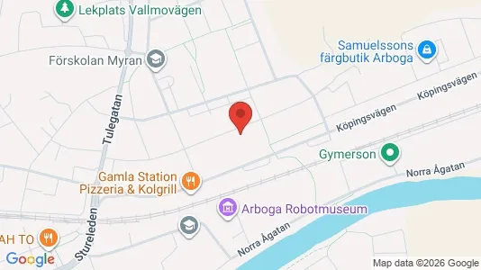 Lägenheter att hyra i Arboga - kort over placeringen