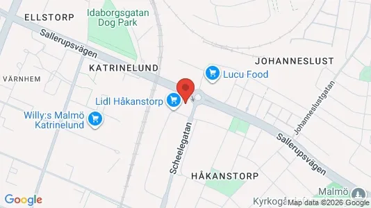 Bostadsrätter till salu i Malmö Centrum - kort over placeringen