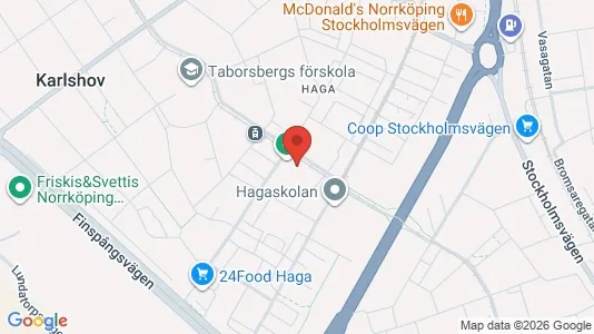 Bostadsrätter till salu i Norrköping - kort over placeringen