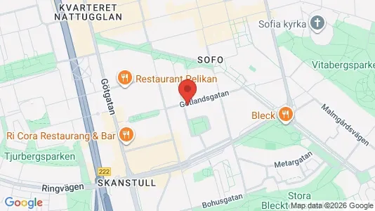 Lägenheter till salu i Södermalm - kort over placeringen