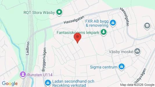 Lägenheter att hyra i Upplands Väsby - kort over placeringen