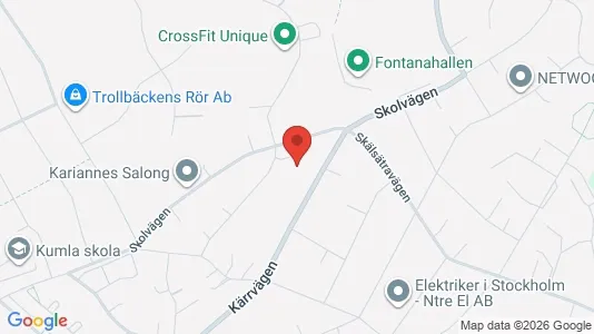Lägenheter att hyra i Tyresö - kort over placeringen