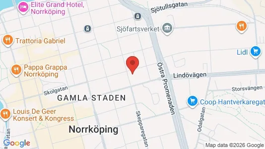 Lägenheter att hyra i Norrköping - kort over placeringen