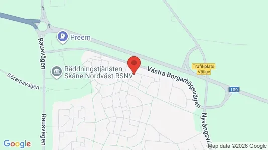 Bostadsrätter till salu i Helsingborg - kort over placeringen