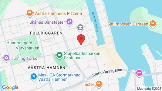 Lägenheter till salu i Malmö Centrum - kort over placeringen