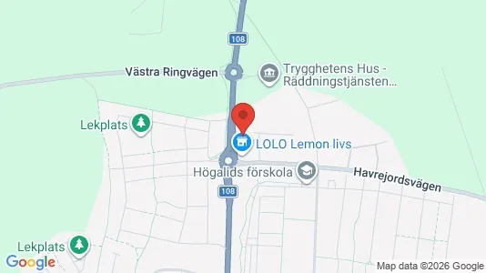 Lägenheter till salu i Trelleborg - kort over placeringen