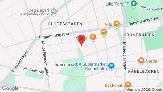 Lägenheter till salu i Malmö Centrum - kort over placeringen