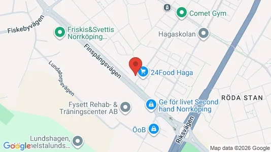 Lägenheter till salu i Norrköping - kort over placeringen