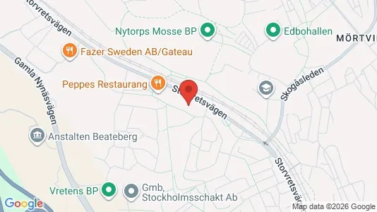 Bostadsrätter till salu i Huddinge - kort over placeringen