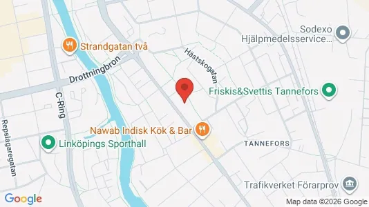 Bostadsrätter till salu i Linköping - kort over placeringen