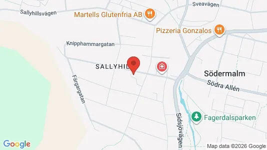 Bostadsrätter till salu i Sundsvall - kort over placeringen