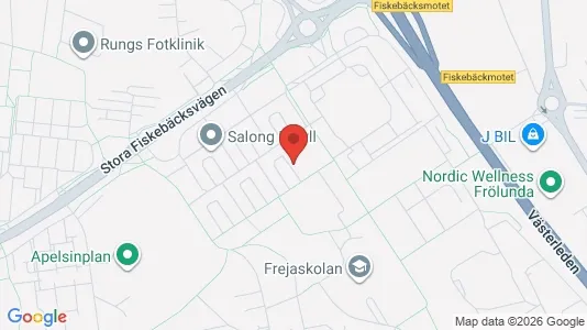 Lägenheter till salu i Göteborg Västra - kort over placeringen