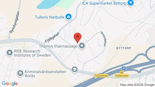 Lägenheter till salu i Borås - kort over placeringen