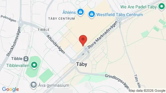 Lägenheter till salu i Täby - kort over placeringen