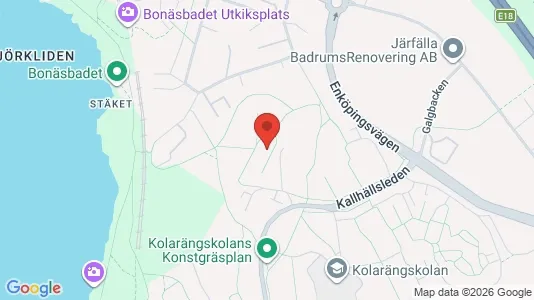 Lägenheter till salu i Järfälla - kort over placeringen