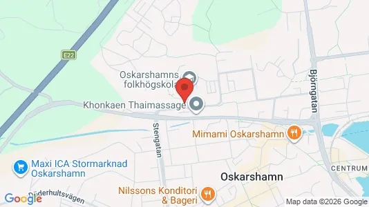 Lägenheter till salu i Oskarshamn - kort over placeringen