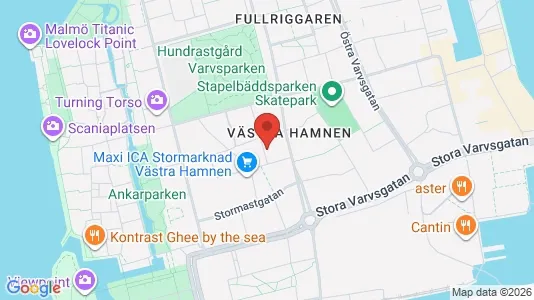 Lägenheter till salu i Malmö Centrum - kort over placeringen