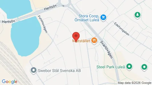 Lägenheter till salu i Luleå - kort over placeringen