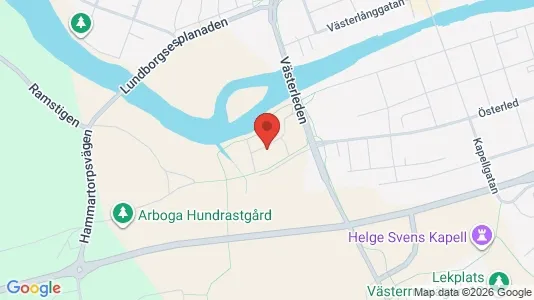 Bostadsrätter till salu i Arboga - kort over placeringen