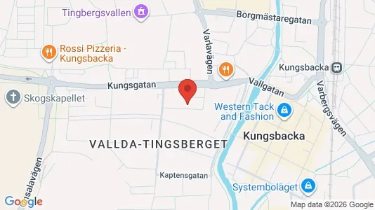 Bostadsrätter till salu i Kungsbacka - kort over placeringen