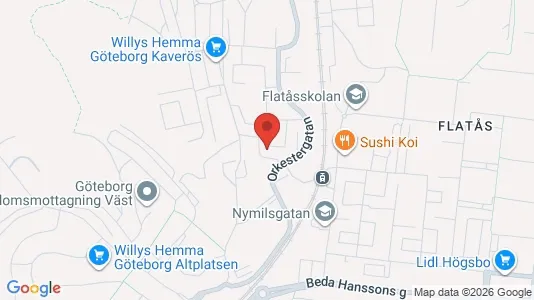Bostadsrätter till salu i Askim-Frölunda-Högsbo - kort over placeringen