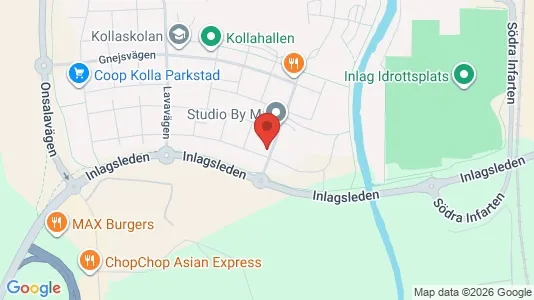 Bostadsrätter till salu i Kungsbacka - kort over placeringen