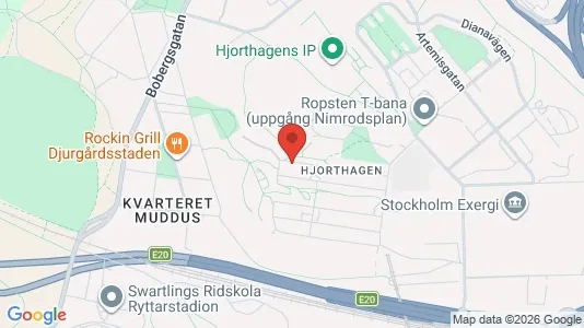 Bostadsrätter till salu i Gärdet/Djurgården - kort over placeringen