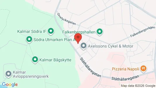 Lägenheter till salu i Kalmar - kort over placeringen