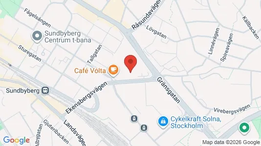 Lägenheter till salu i Sundbyberg - kort over placeringen