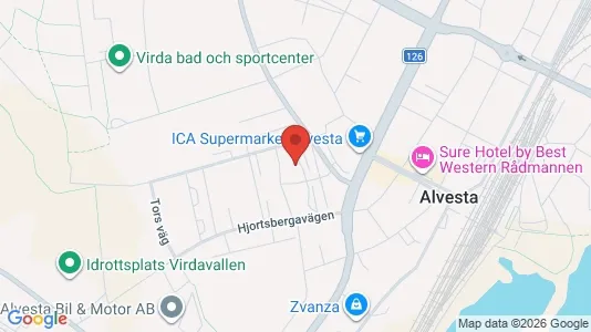 Lägenheter att hyra i Alvesta - kort over placeringen