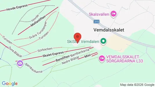 Lägenheter till salu i Härjedalen - kort over placeringen