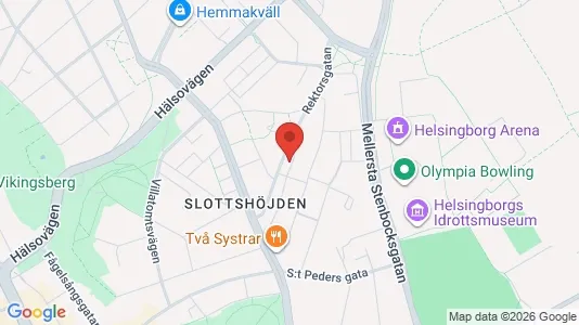 Lägenheter till salu i Helsingborg - kort over placeringen