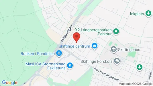 Lägenheter att hyra i Eskilstuna - kort over placeringen
