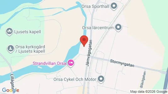 Lägenheter till salu i Orsa - kort over placeringen