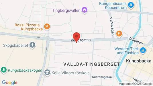 Bostadsrätter till salu i Kungsbacka - kort over placeringen
