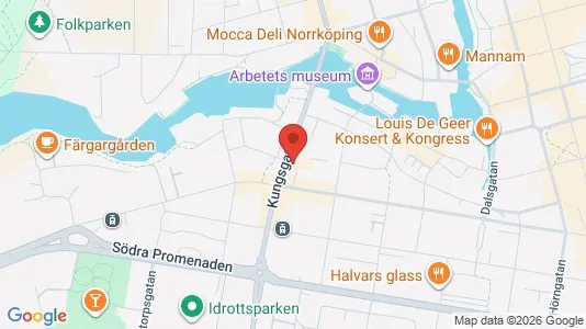 Bostadsrätter till salu i Norrköping - kort over placeringen