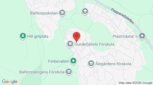 Lägenheter att hyra i Mölndal - kort over placeringen