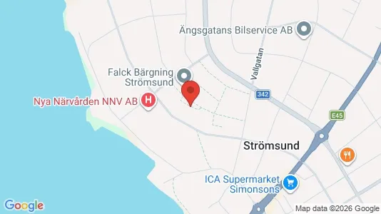 Lägenheter att hyra i Strömsund - kort over placeringen