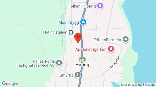 Lägenheter att hyra i Strömsund - kort over placeringen