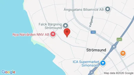 Lägenheter att hyra i Strömsund - kort over placeringen