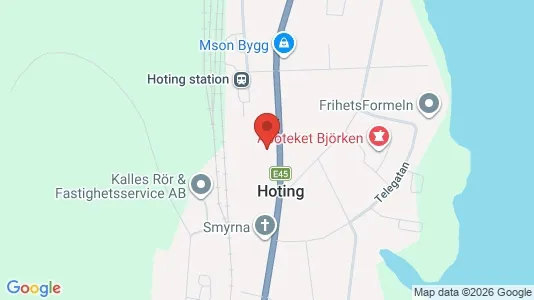 Lägenheter att hyra i Strömsund - kort over placeringen