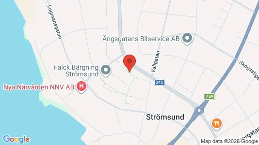 Lägenheter att hyra i Strömsund - kort over placeringen