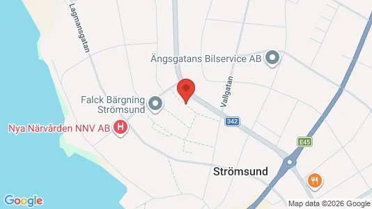 Lägenheter att hyra i Strömsund - kort over placeringen