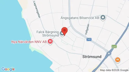 Lägenheter att hyra i Strömsund - kort over placeringen