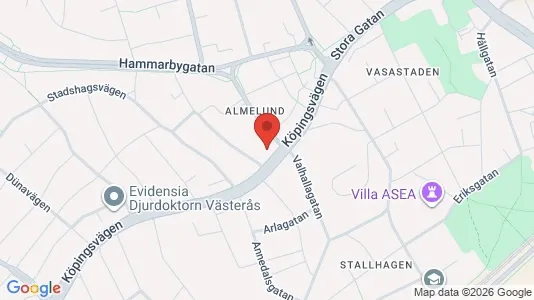 Lägenheter till salu i Västerås - kort over placeringen